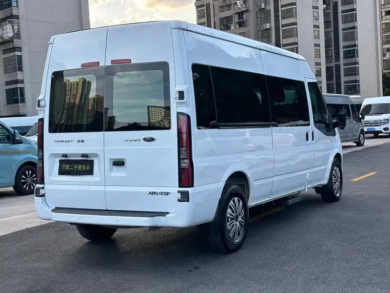 The new generation Ford Transit 2021 Pro 2.2T automatic luxury bus with long wheelbase, mechanical steps, 9 seats, and a mid-roof. — миниатюра 5