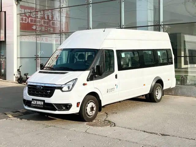 New Generation Ford Transit 2021 Pro 2.2T Automatic (Included) Standard Passenger Van with Extended Wheelbase, Dual Rear Tires (with Side Door), 17 Seats, High Roof