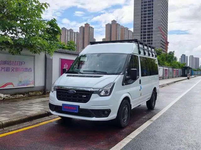 The new generation Ford Transit 2021 Pro 2.2T manual standard passenger van, short wheelbase, 7 seats, mid-roof.